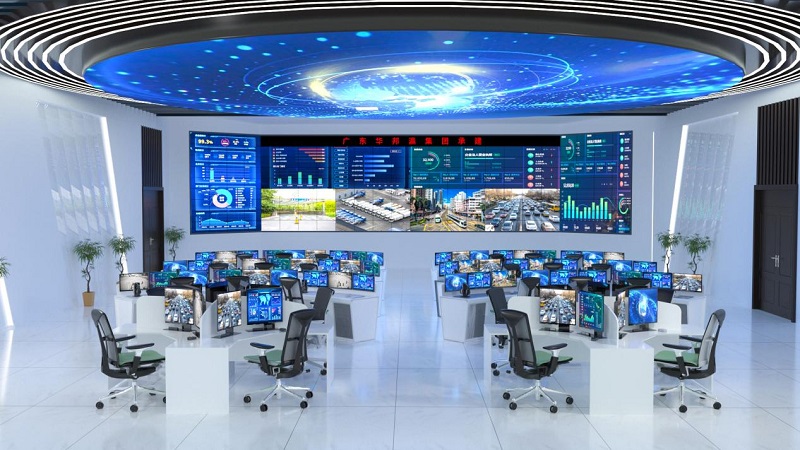 華邦瀛液晶拼接屏賦能企業安防，有效洞察全局！