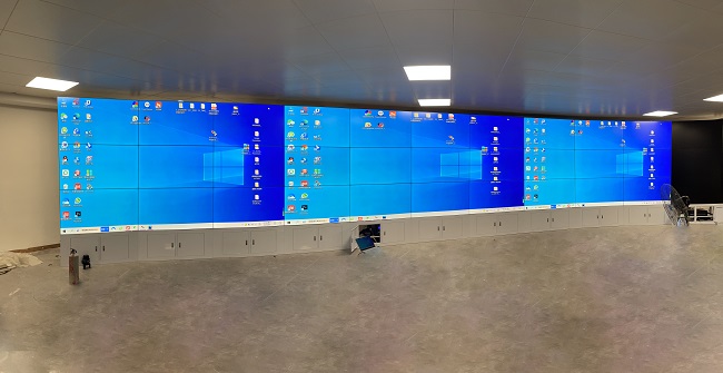 華邦瀛49寸3.5mm液晶拼接屏項目實拍圖 華邦瀛49寸3.5mm液晶拼接屏項目實拍圖