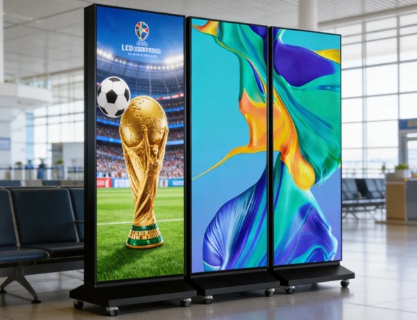 LED海報屏進化史：從單屏到前后折疊再到左右三折疊屏